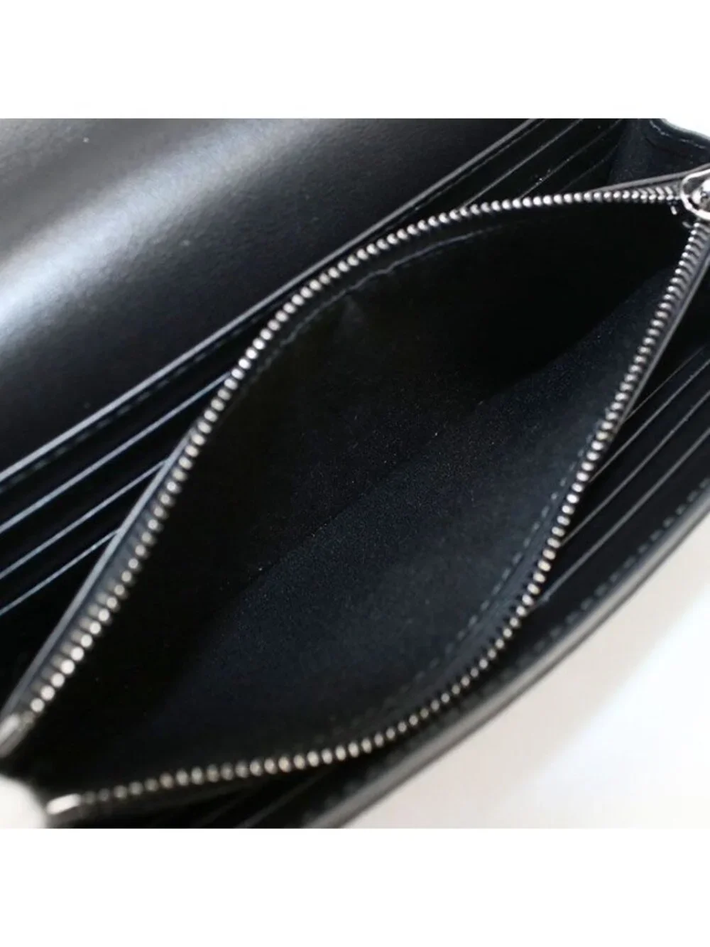 Dior Long Flap Wallet CD Icon Bifold Grained Calfskin